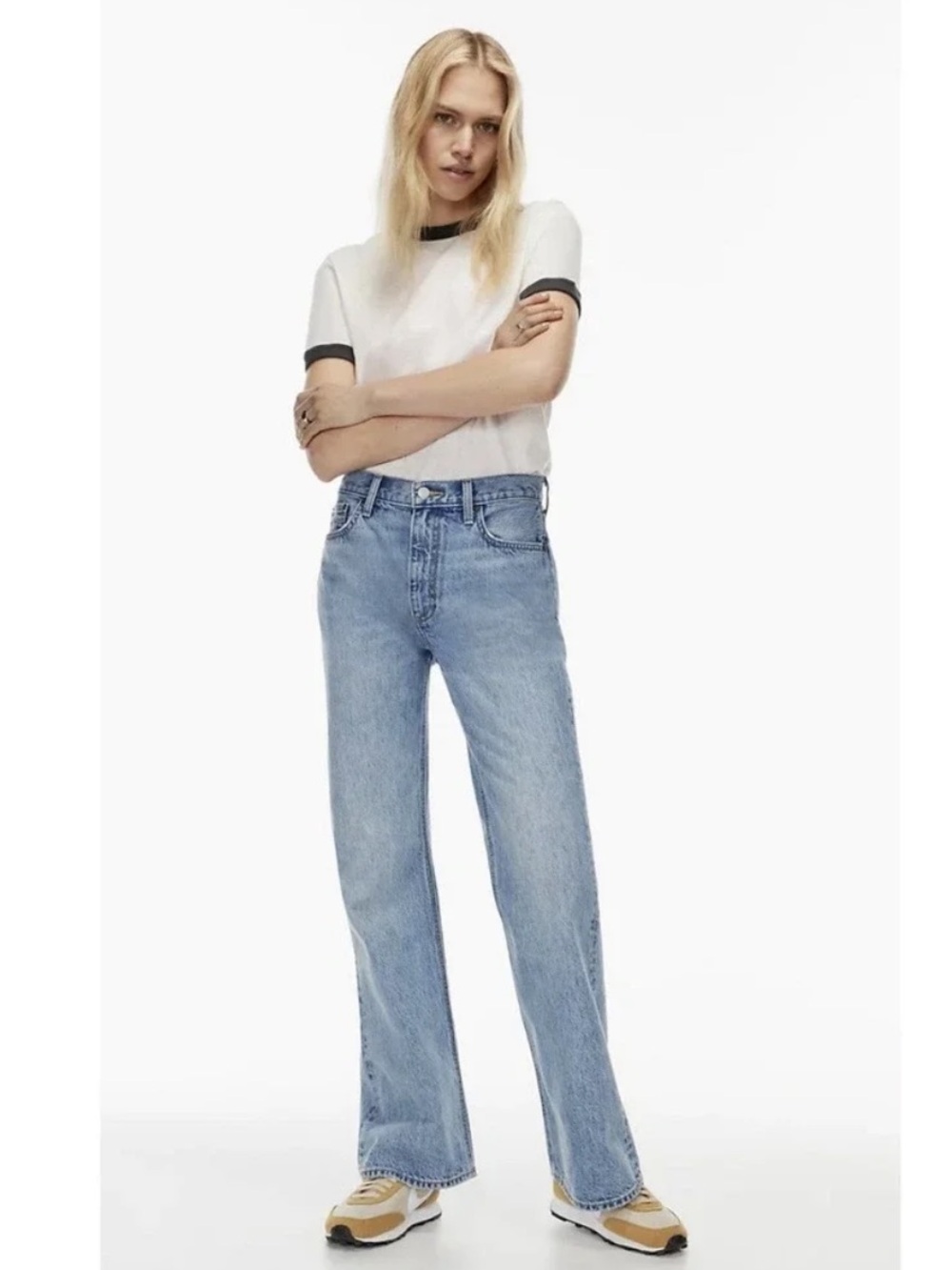 Aritzia Denim Forum The Marianne Mid Loose Flare